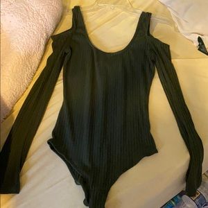 Sociallite military green body suit